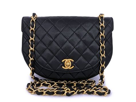 half moon bag chanel|chanel half moon flap bag.